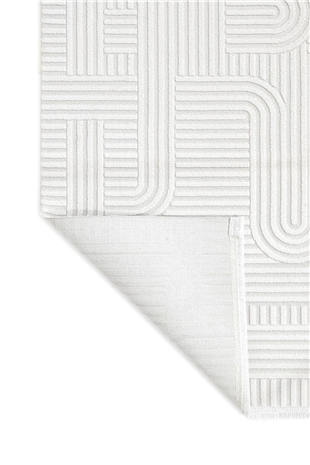 Nova - Maze Takma Saçaklı Modern Oturma Odası, Antre ve Mutfak Halısı
