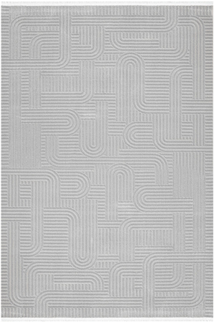 Nova - Wavy Takma Saçaklı Modern Oturma Odası, Antre ve Mutfak Halısı