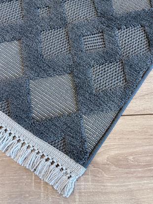 Polo Serisi Örgü İplikli Bohem Desenli Makine Halısı