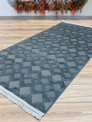 Polo Serisi Örgü İplikli Bohem Desenli Makine Halısı