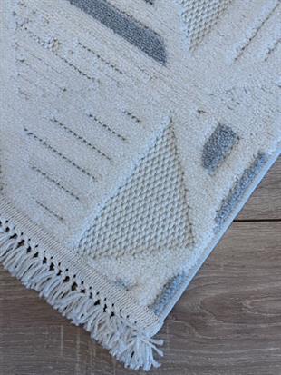 Polo Serisi Örgü İplikli Bohem Desenli Makine Halısı