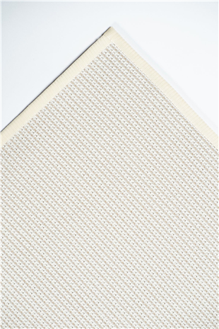 Suit SU01 Cream Biye 01 White Doğal Sisal Halı