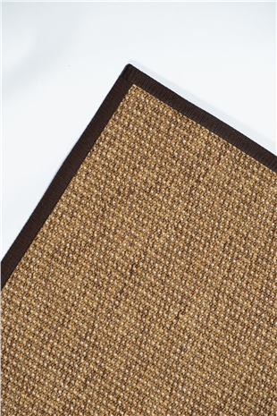 Suit SU05 Brown Biye 06 Dark Brown Doğal Sisal Halı