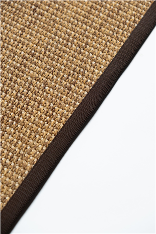 Suit SU05 Brown Biye 06 Dark Brown Doğal Sisal Halı