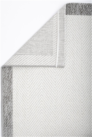 White Antrasit Eco Sisal Halı