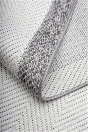 White Antrasit Eco Sisal Halı