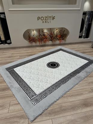 Yumuşak Yüzeyli Kaymaz Tabanlı Mavi Renkli Özel Şahmeran Serisi Halılar