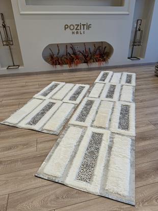 Yumuşak Yüzeyli Kaymaz Tabanlı Mavi Renkli Özel Şahmeran Serisi Halılar