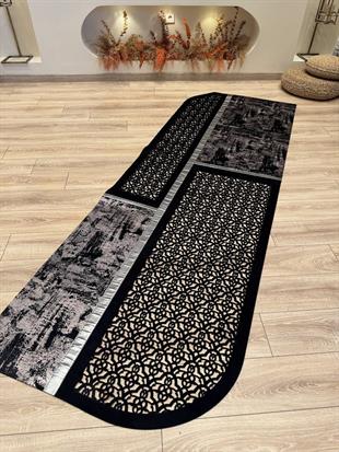 Yüzey Yapısı Deri ve Süetten Oluşan Lazer İşlemeli Dekoratif Halı