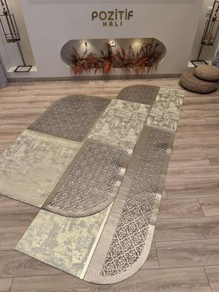 Yüzey Yapısı Deri ve Süetten Oluşan Lazer İşlemeli Dekoratif Halı