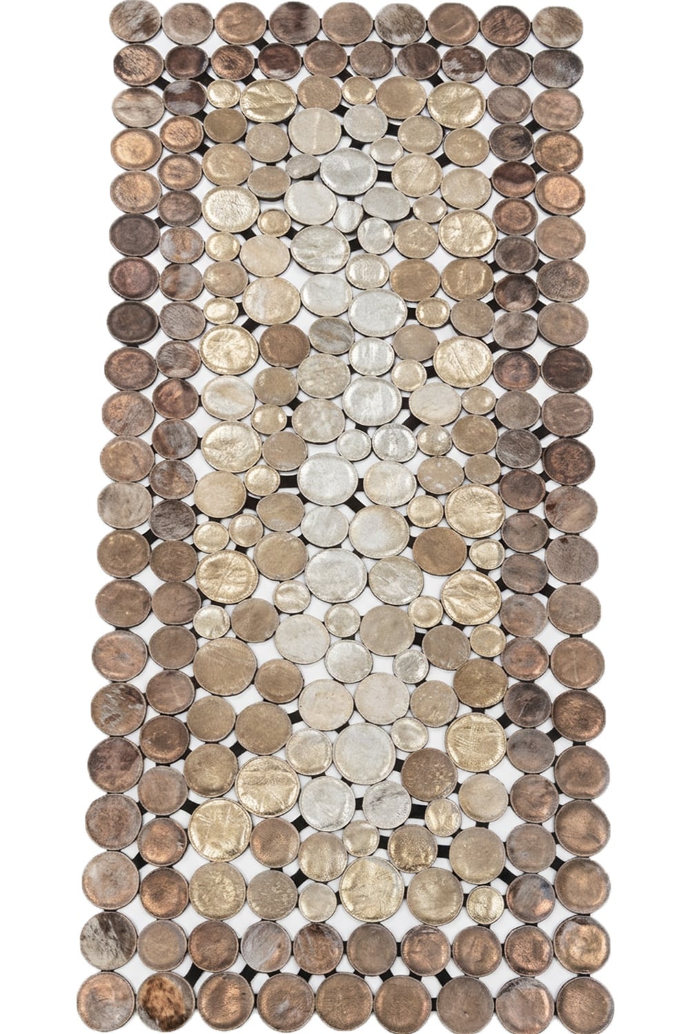 Bronz Gold Gümüş SPC %100 Dana Deri Halı