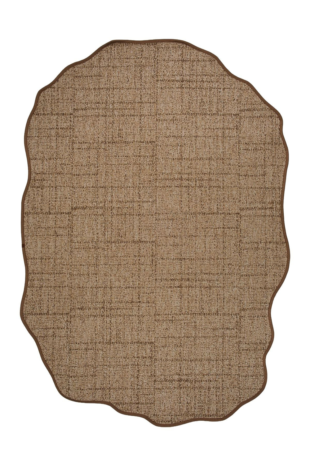 Canvas 1 Look LK03 Jut Cotton Bordure 04 Dark Beige Amorf Sisal Halı