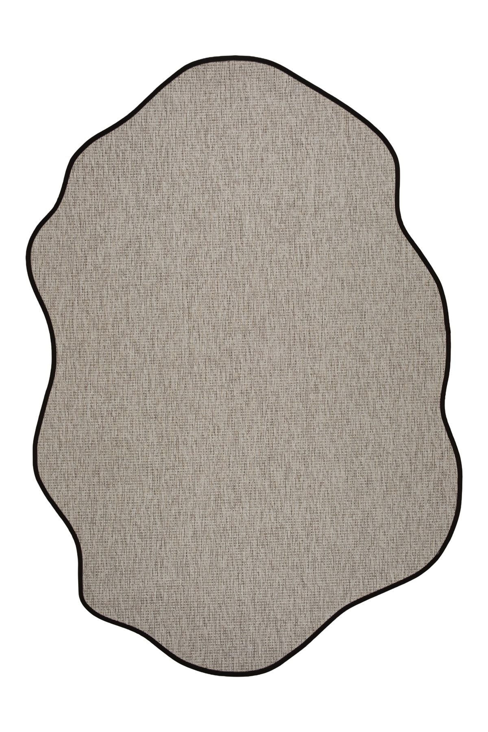 Canvas 2 Judy JD02 Natural Cotton Bordure 10 Black Amorf Sisal Halı