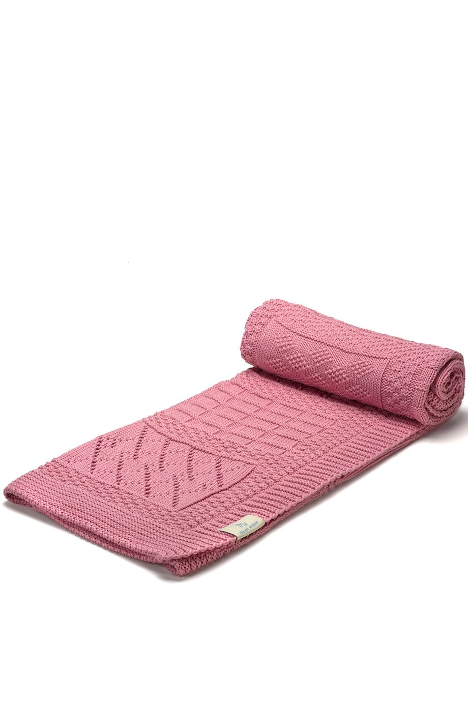 Gleam Desen Pembe Triko Bebek Battaniyesi