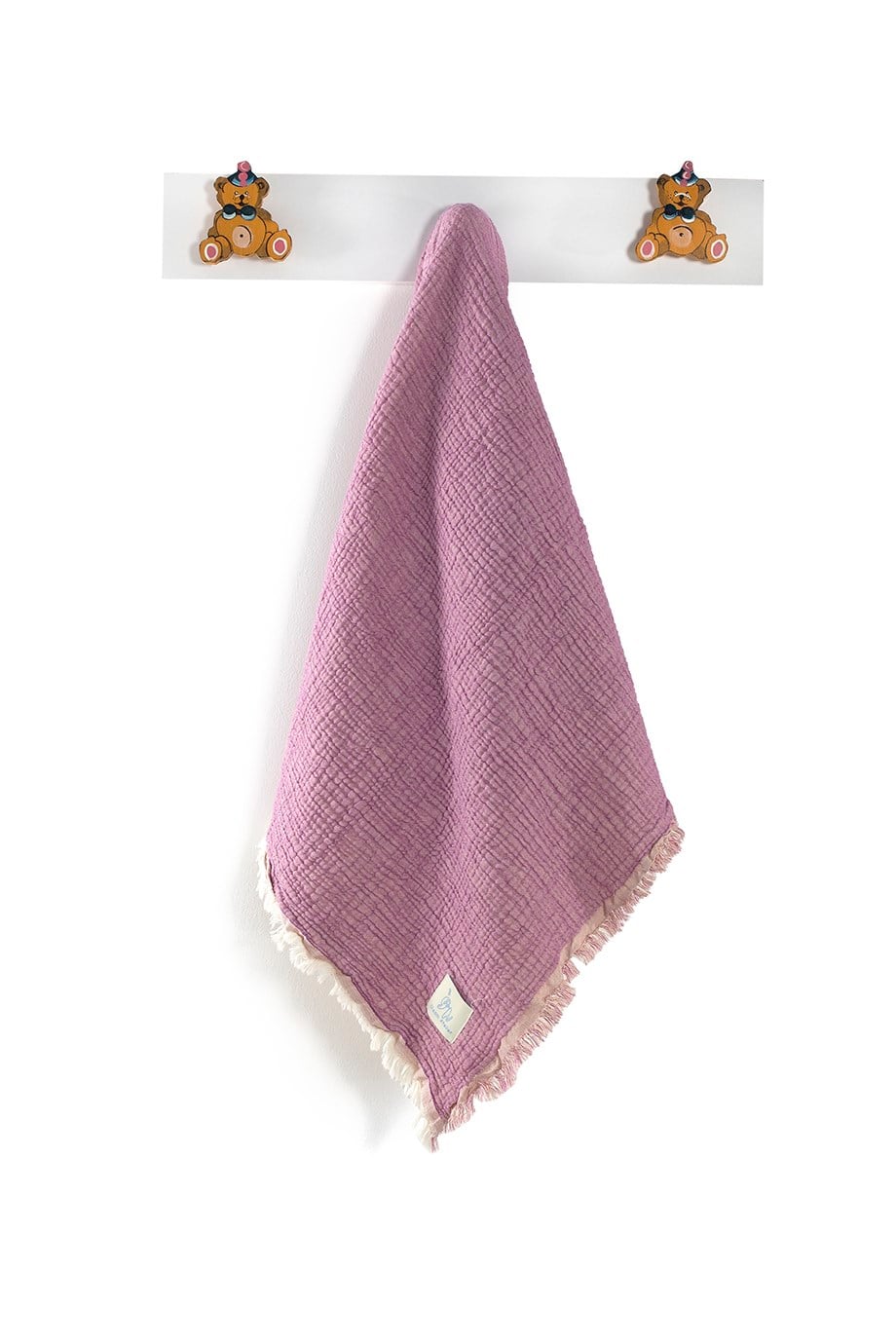 Lilac Fluffy Müslin Örtü