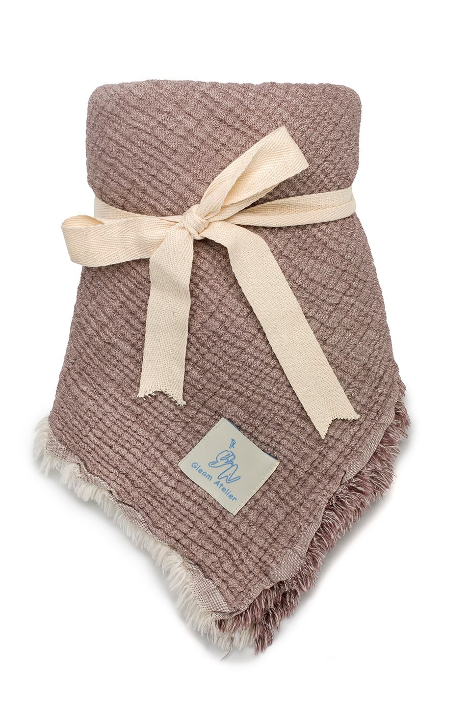 Brown Fluffy Müslin Örtü