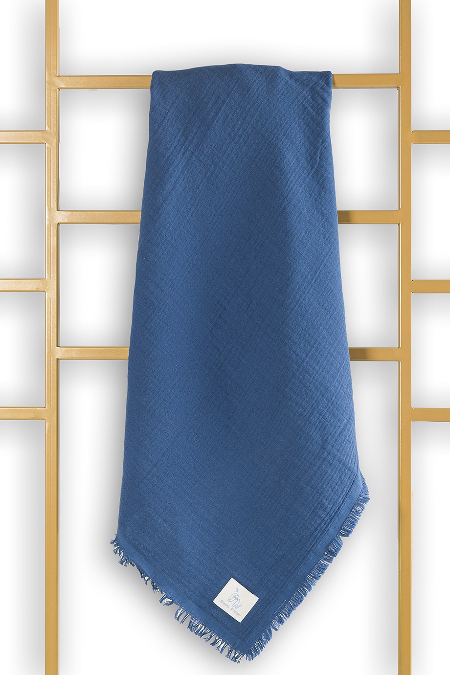 Dark Blue Müslin Örtü 