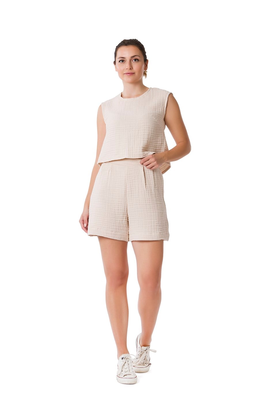 Ekru Şort 