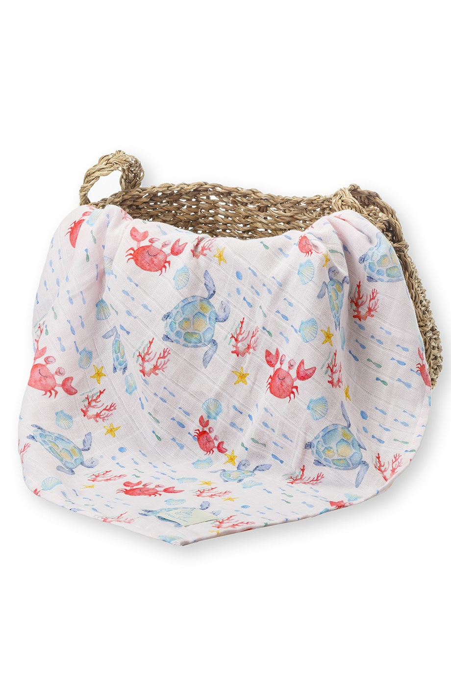 Yengeç Desen Müslin Örtü