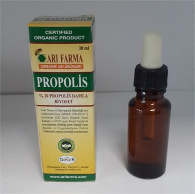 %20 PROPOLİS DAMLA BİYOSET 30 ML.