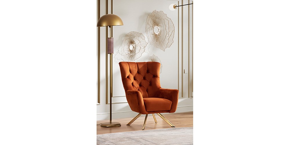 Elegance Gold Ayaklı Tekli Koltuk