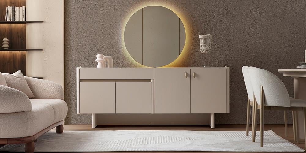 Alaska Aynalı Konsol