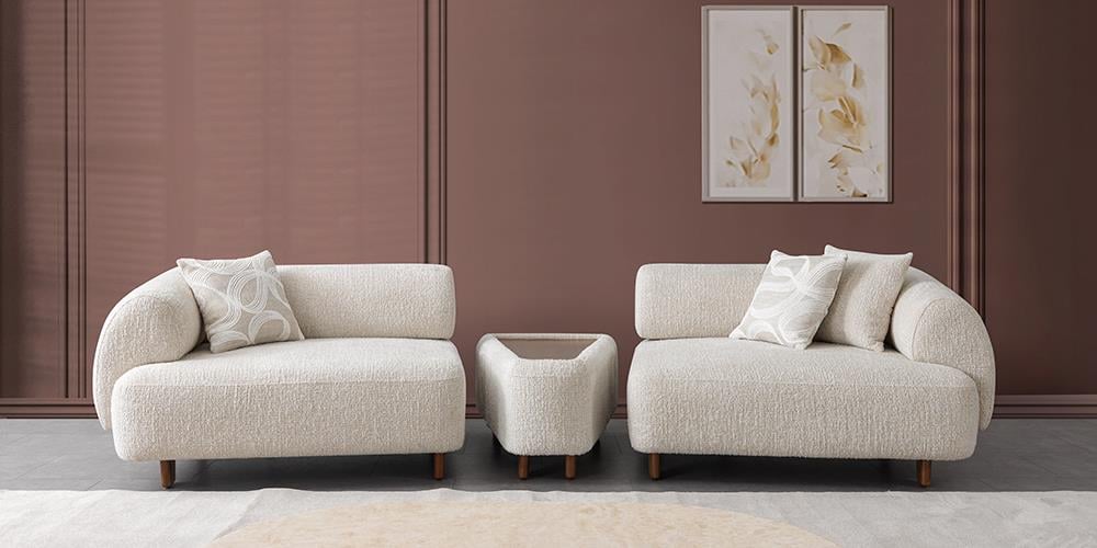 Angelo Sehpalı Üçlü Koltuk