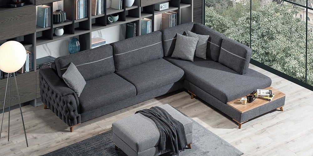 Arya Yataklı Sandıklı Köşe Koltuk