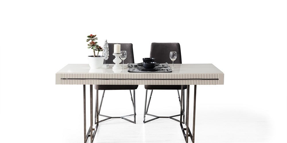 Aspendos Gümüş Yemek Masası