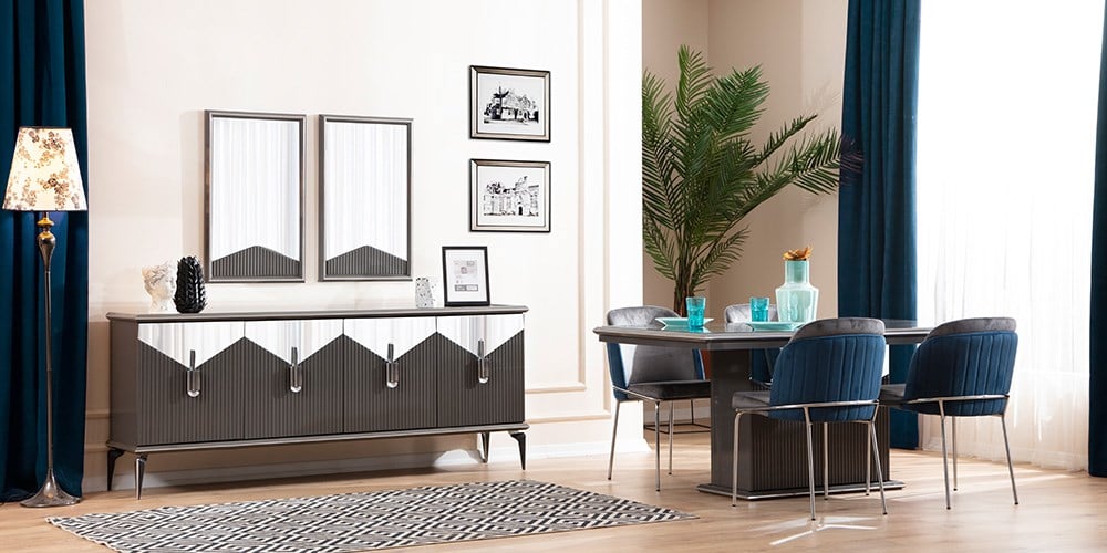 Biga Antrasit Yemek Odası