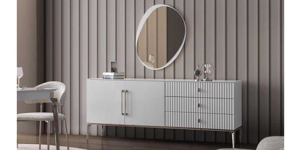 Bronz Aynalı Konsol