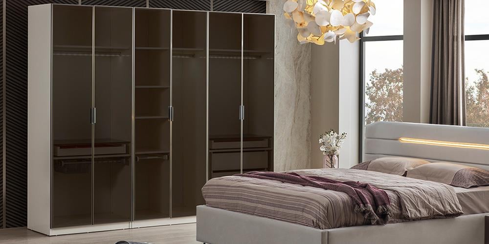 Bronze Aytaşı 6 Kapaklı Dolap