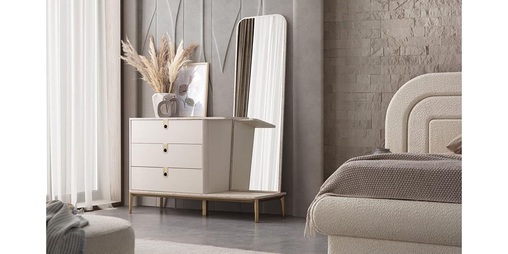 Cupra Aynalı Şifonyer