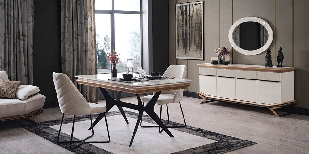 Elize Ahşap Yemek Odası