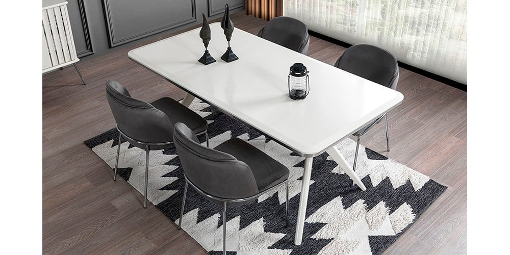 Erva Gümüş MDF Masa