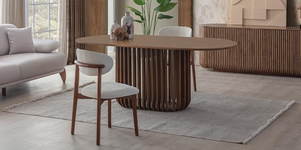 Fold Ceviz Yemek Masası