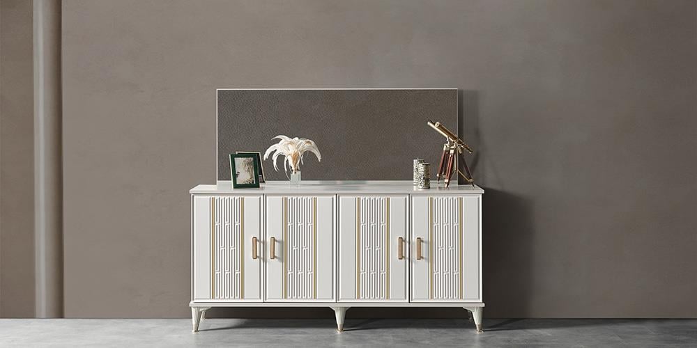 İnci Gold  Aynalı Konsol