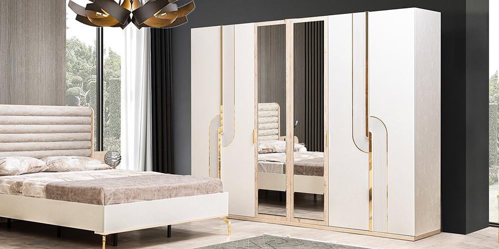 Kelebek 6 Kapaklı Dolap