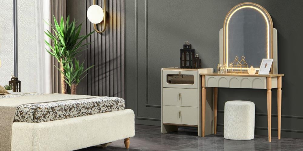 Kuvars Aynalı Şifonyer