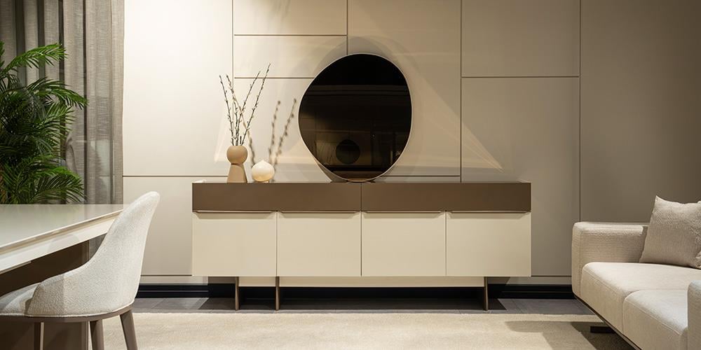 Latte Aynalı Konsol