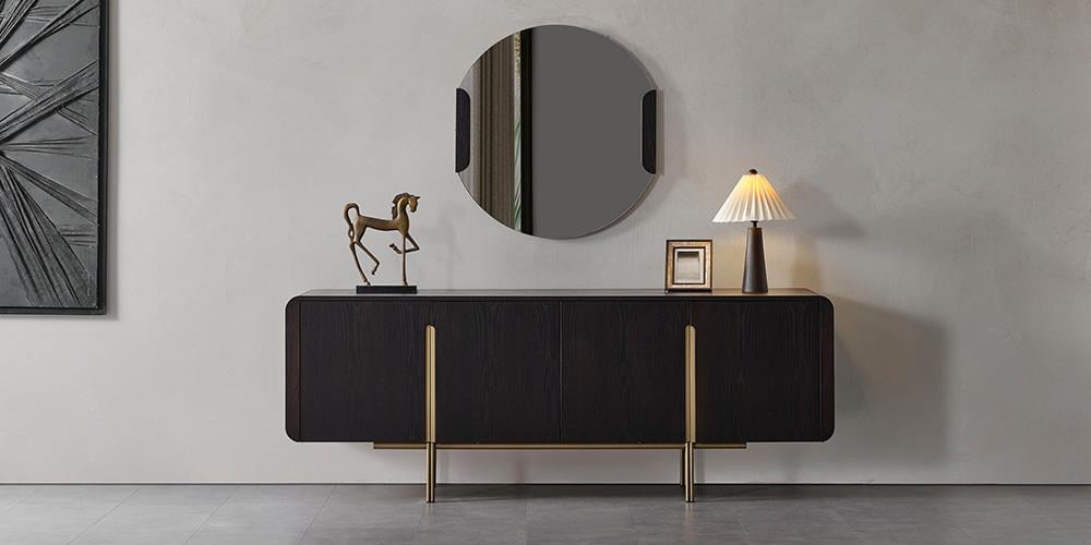 M30 Siyah Aynalı Konsol