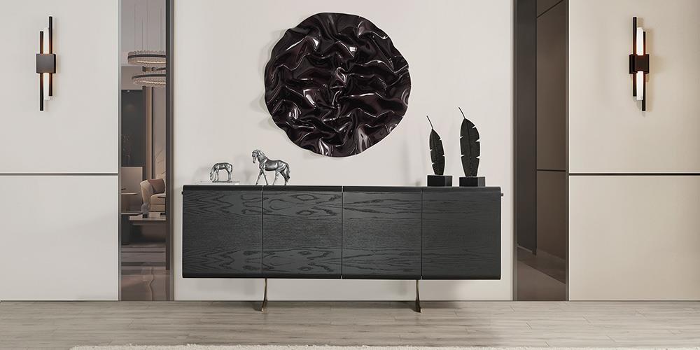 M42 Siyah MDF Konsol