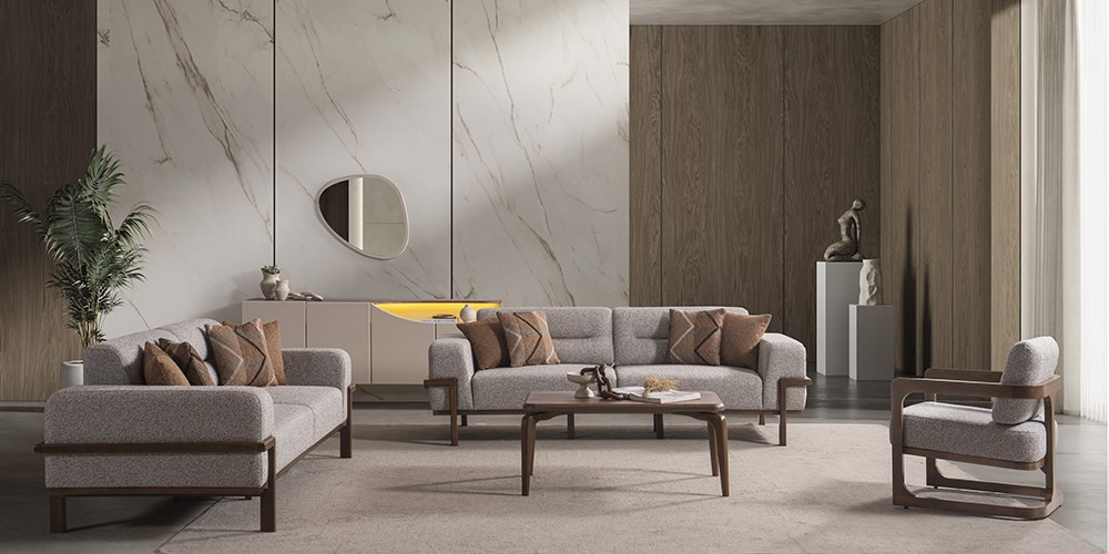 Marvel Sehpalı Dinlenmeli Koltuk Takımı