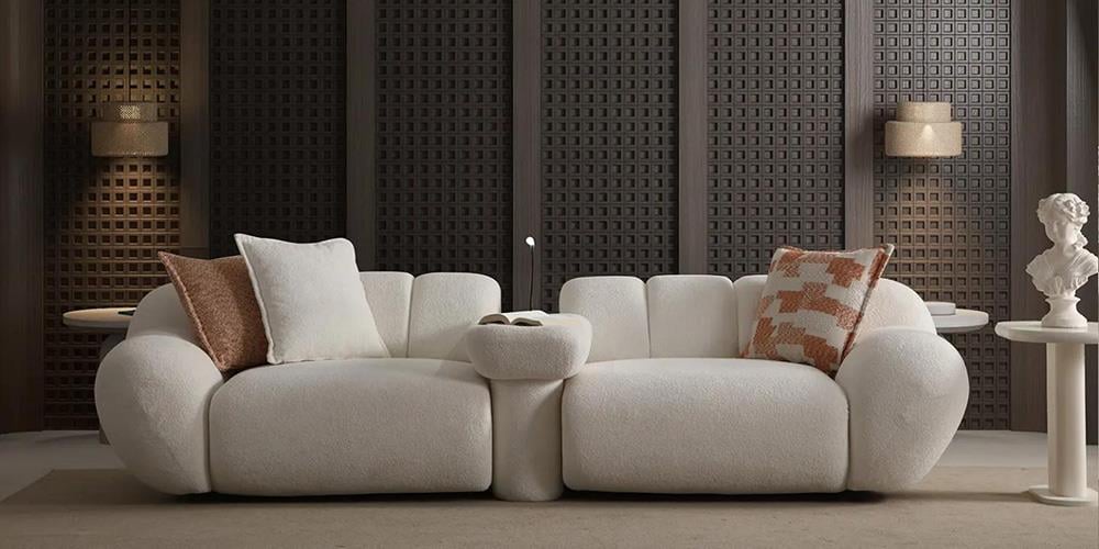 Molivo Sehpalı Üçlü Koltuk