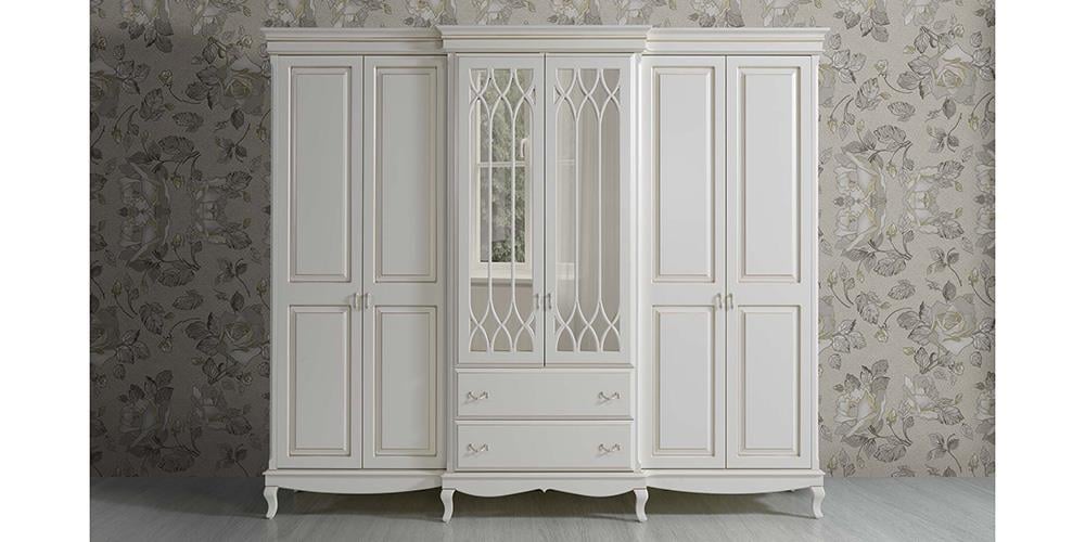 Neva Beyaz Kapaklı Dolap