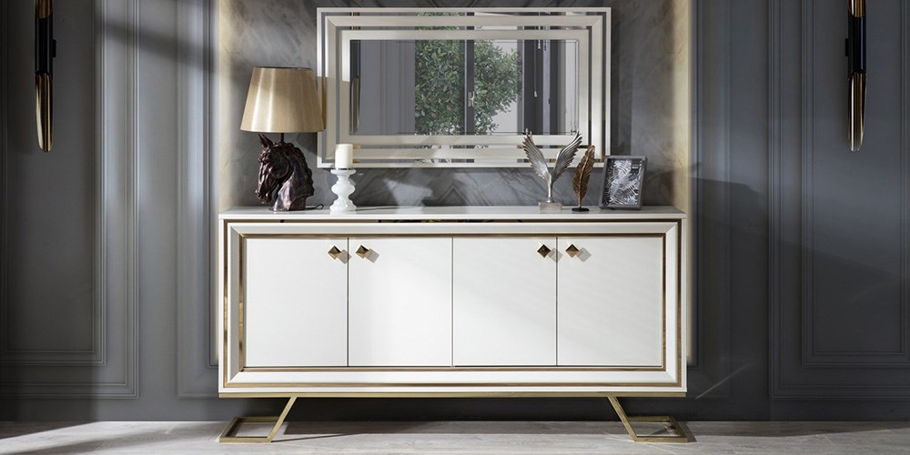 Palermo Gold Ayaklı Konsol