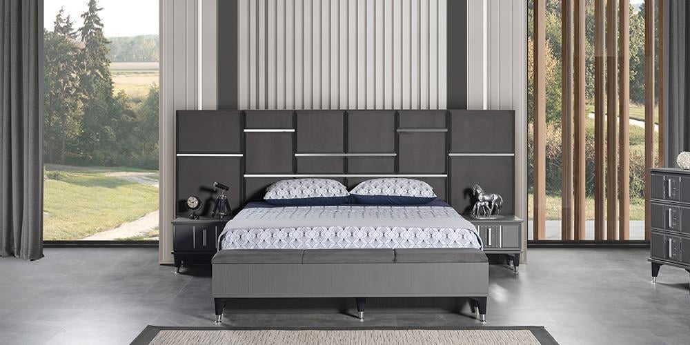 Pırlanta Antrasit  Karyola