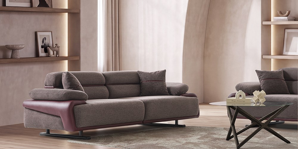 Puma Bordo Üçlü Koltuk