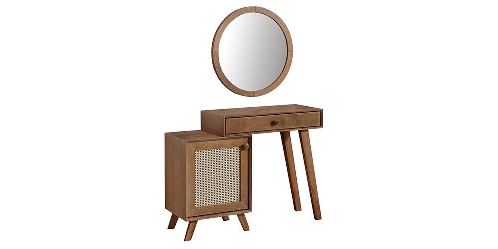 Valeria Aynalı Ceviz Şifonyer