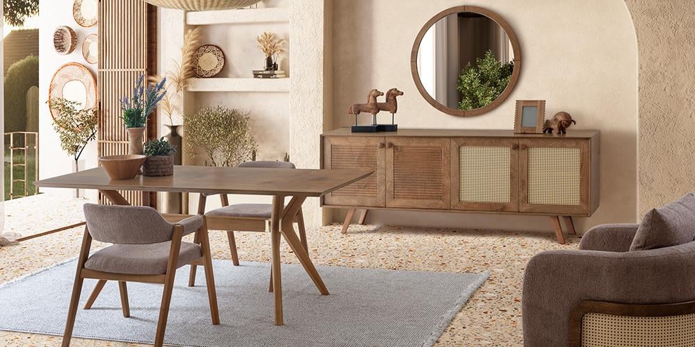 Valeria Ceviz Yemek Odası